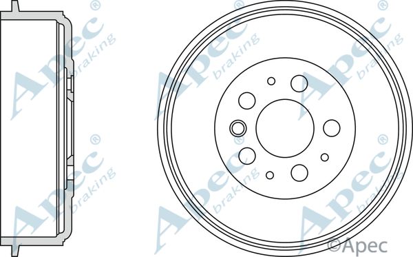 APEC BRAKING stabdžių būgnas DRM9800